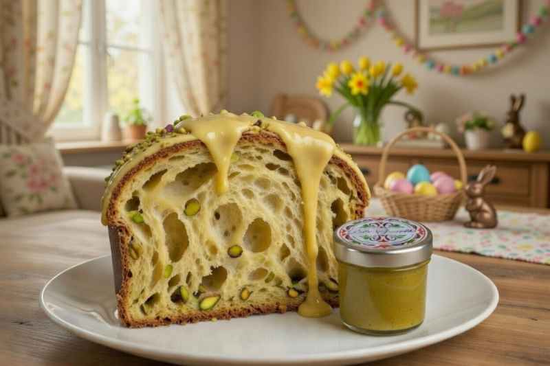 Colomba pasquale tagliata Colomba pasquale tagliata